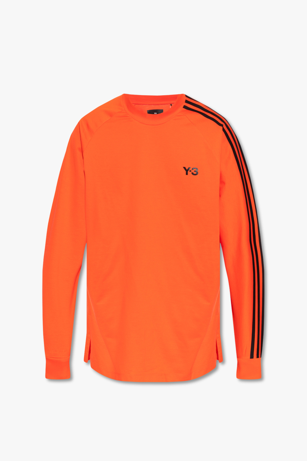 Tシャツ・カットソー Y-3 TSHIRT (JD9832) adidas Y-3 Logo Unisex Long Sleeve T-Shirt Black JE9280